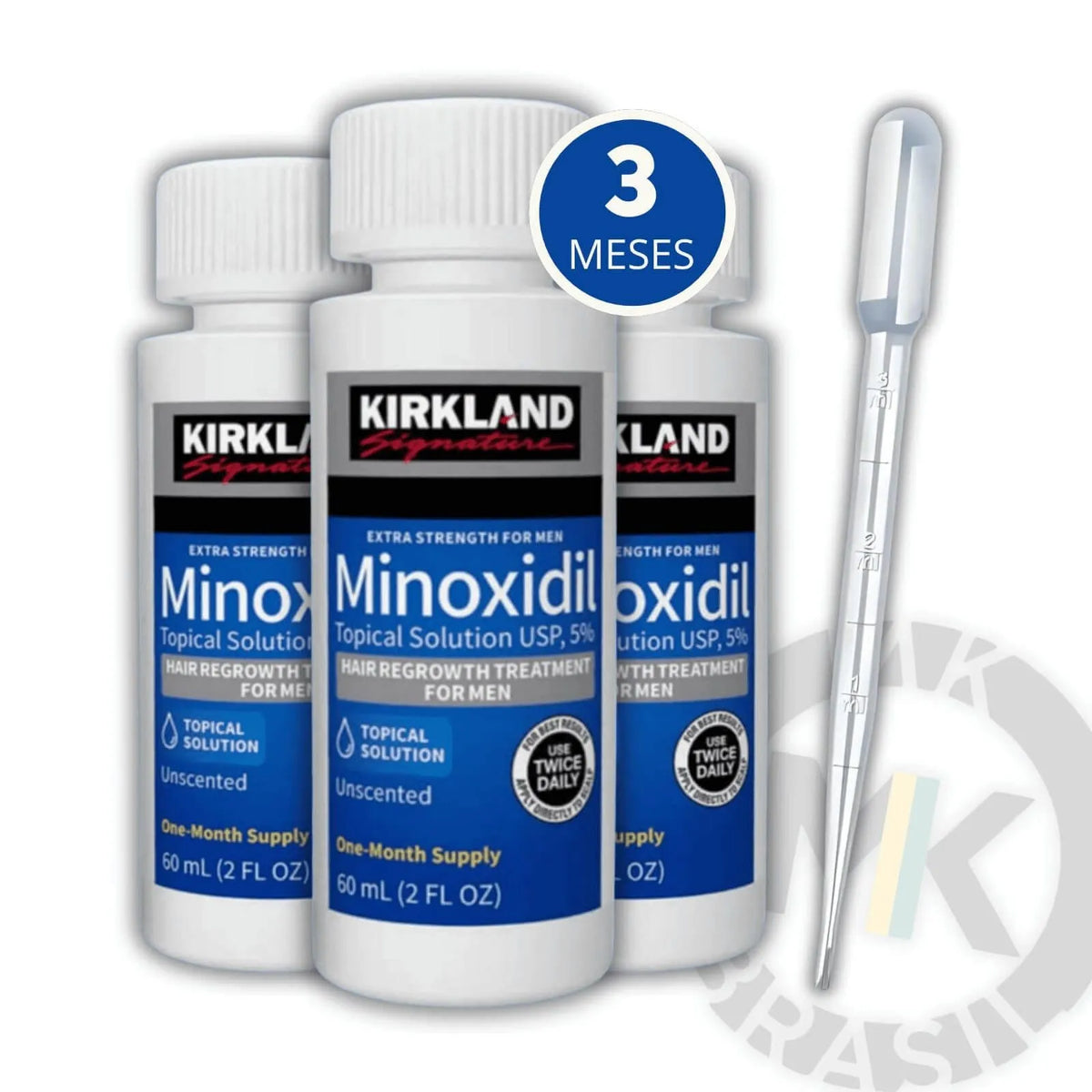 Minoxidil Kirkland | Tratamento 3 Meses
