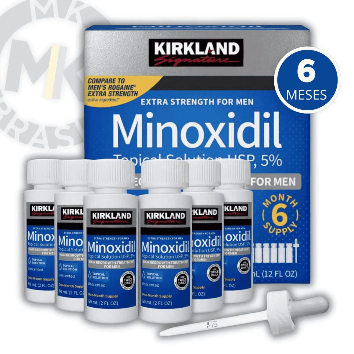 Minoxidil Kirkland | Tratamento 6 Meses